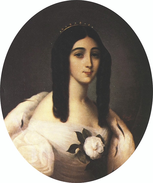 Portrait of Marie Duplessis by Édouard Viénot