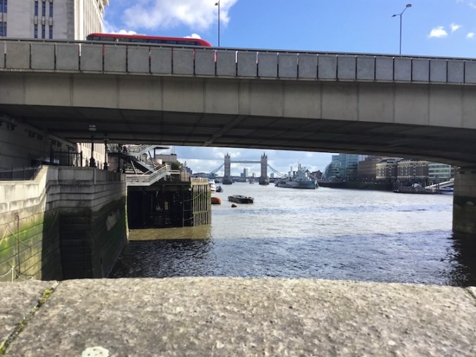 London Bridge, with Tower Bridge in the distance