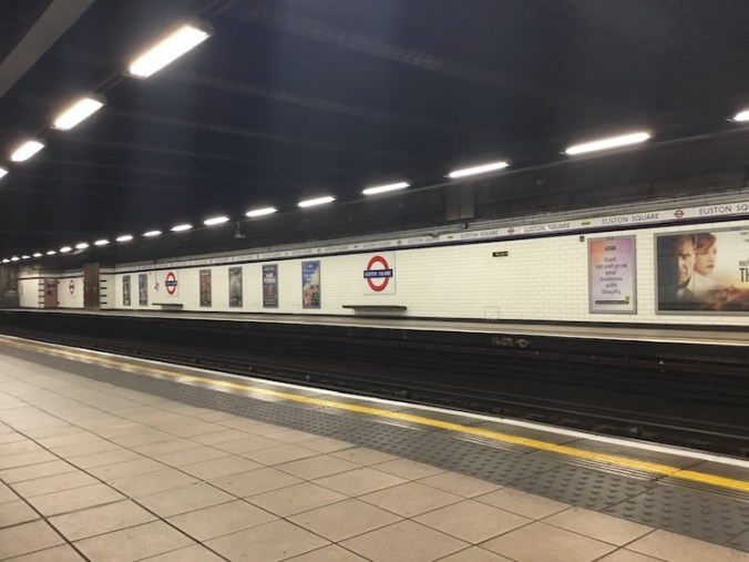 Platform at Euston Square Station